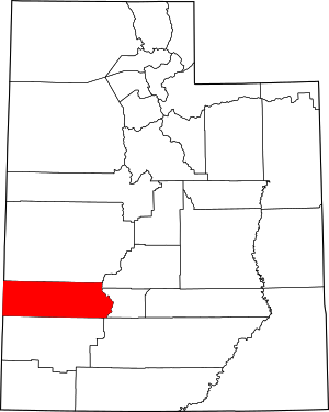 Map Of Utah Highlighting Beaver County