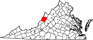 Map Of Virginia Highlighting Bath County