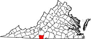 Map Of Virginia Highlighting Henry County