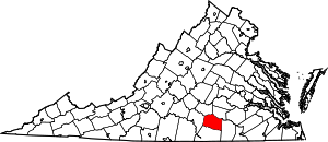 Map Of Virginia Highlighting Lunenburg County