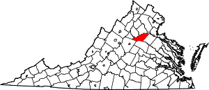 Map Of Virginia Highlighting Orange County