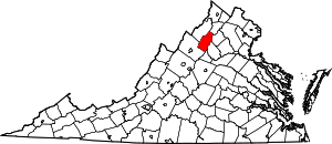 Map Of Virginia Highlighting Page County