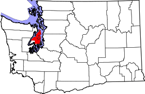 Map Of Washington Highlighting Kitsap County