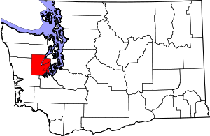 Map Of Washington Highlighting Mason County