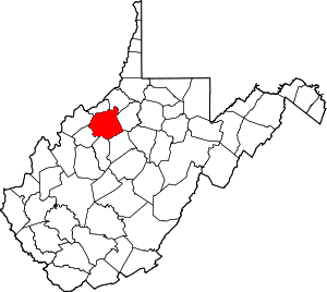 Map Of West Virginia Highlighting Ritchie County