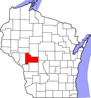 Map Of Wisconsin Highlighting Jackson County