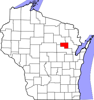 Map Of Wisconsin Highlighting Menominee County