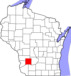 Map Of Wisconsin Highlighting Richland County