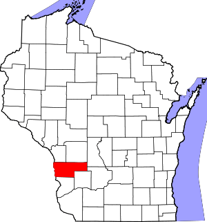 Map Of Wisconsin Highlighting Vernon County