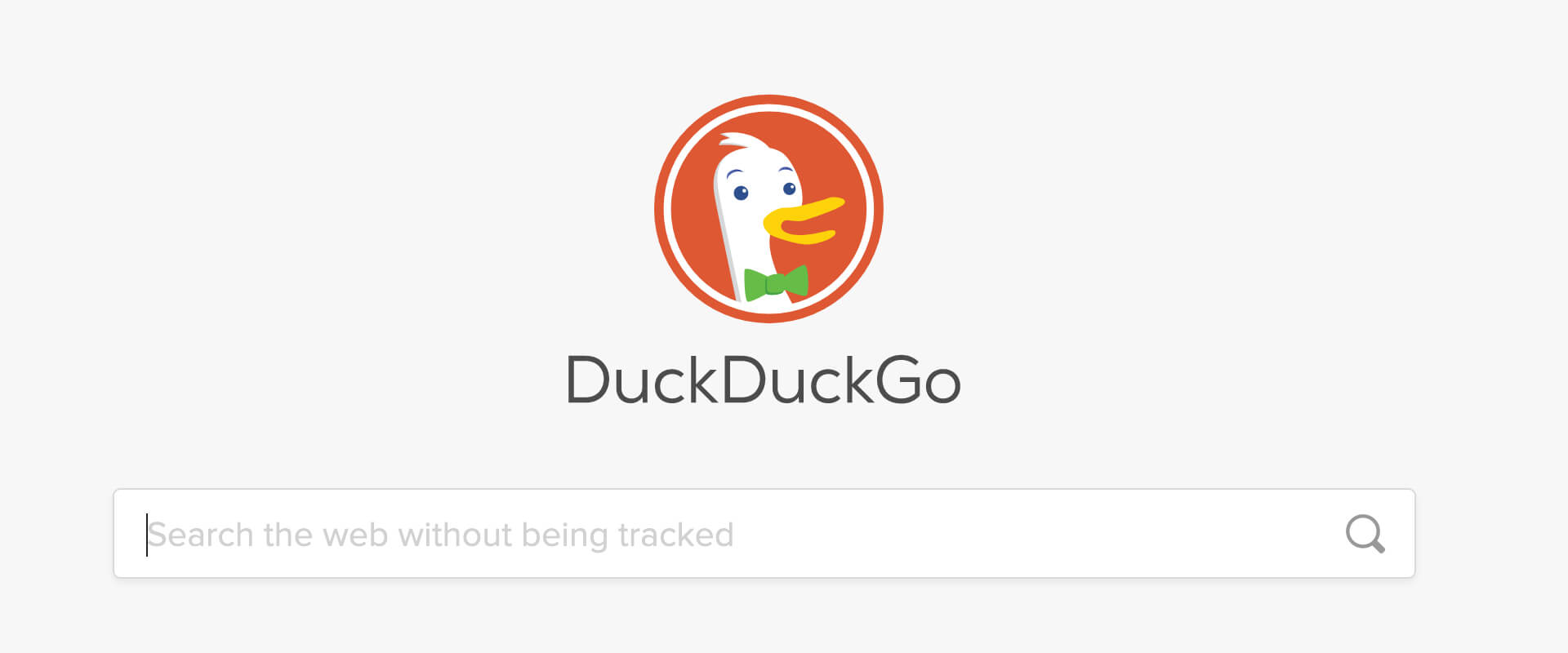 DuckDuckGo search form