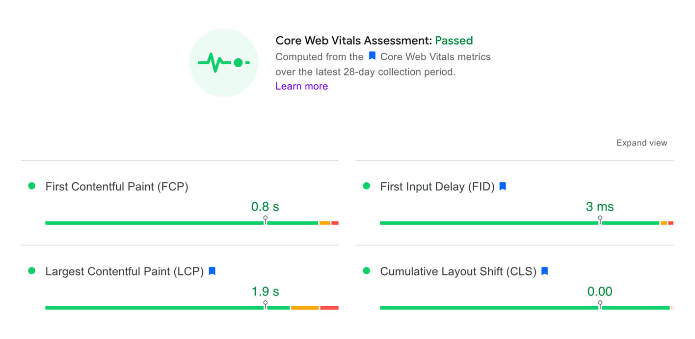 Core Web Vitals