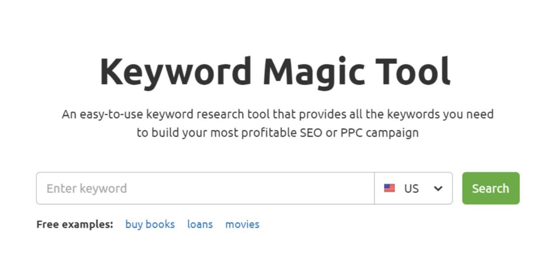 Keyword Magic Tool screen-shot