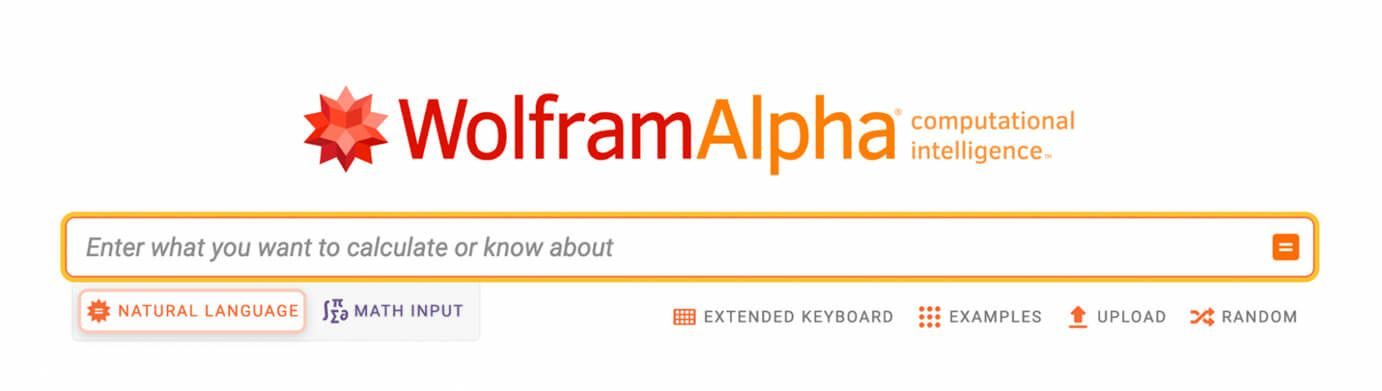 WolframAlpha search form