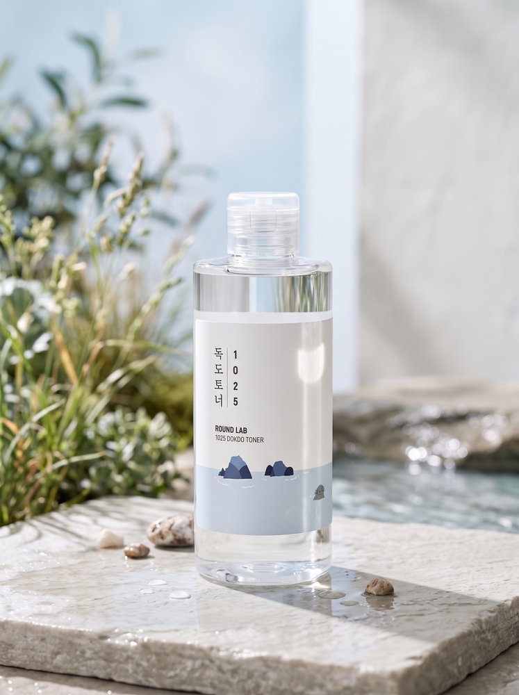 Round Lab 1025 Dokdo Toner 200ml - Mineral Water Texture Detail