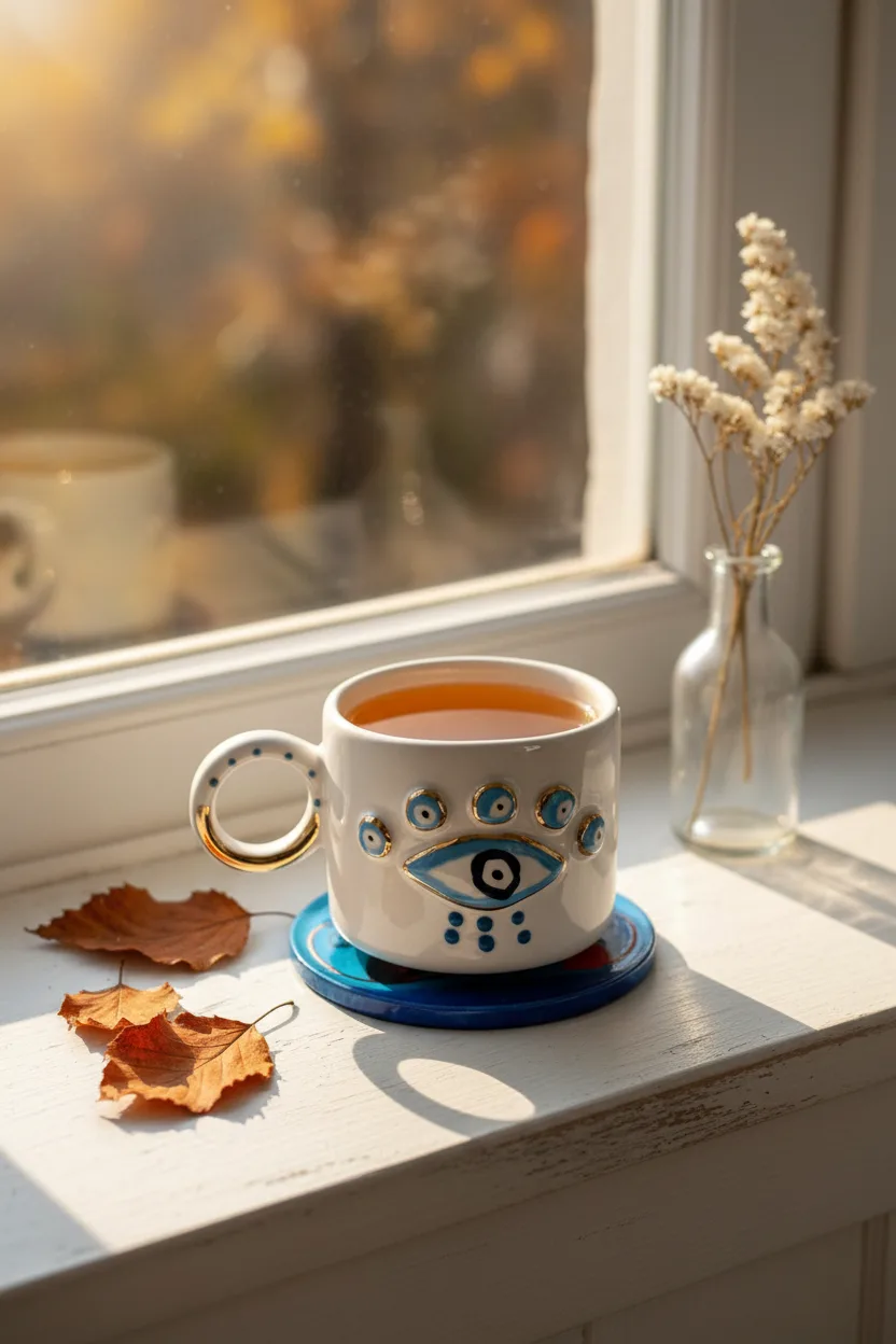 Mysticshield Seramik Mug 170ml & 24k Altın Dekor & El Yapımı