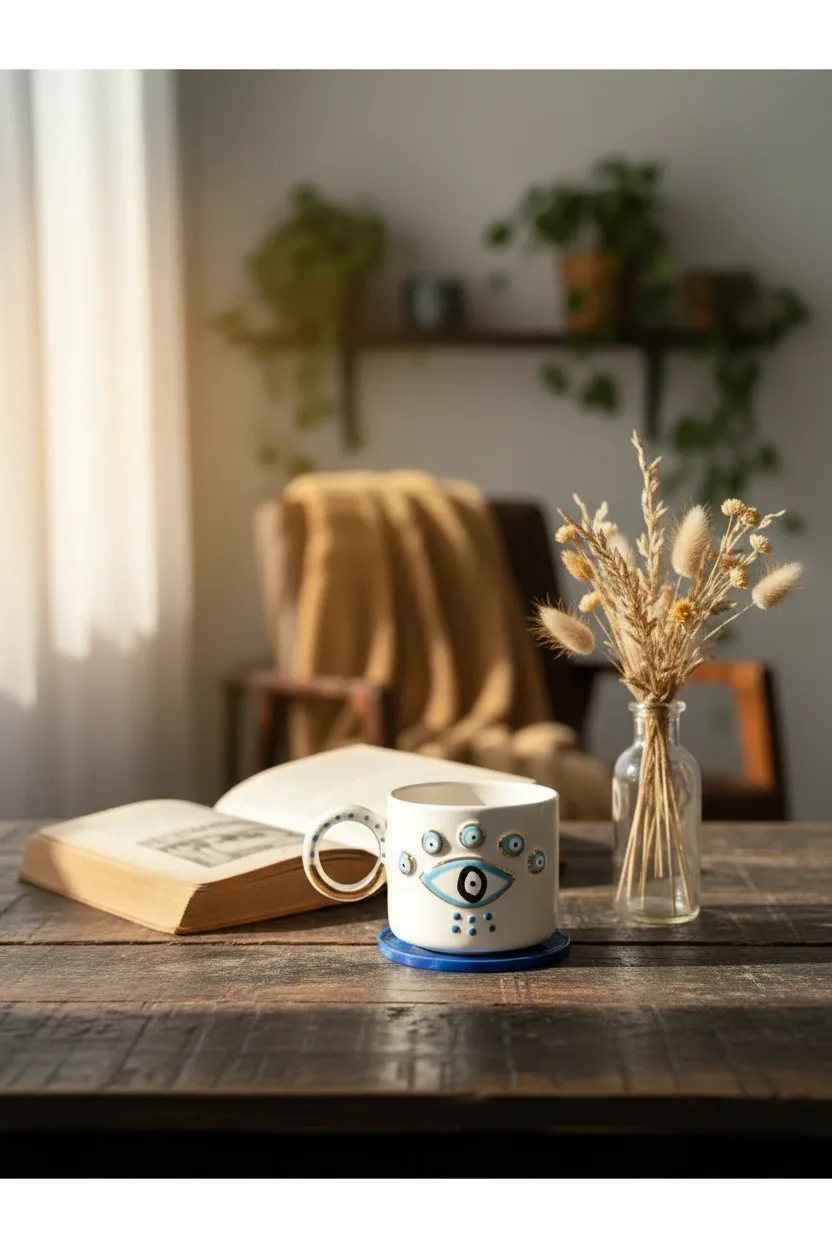 Mysticshield Seramik Mug 200ml & 24k Altın Dekor & El Yapımı