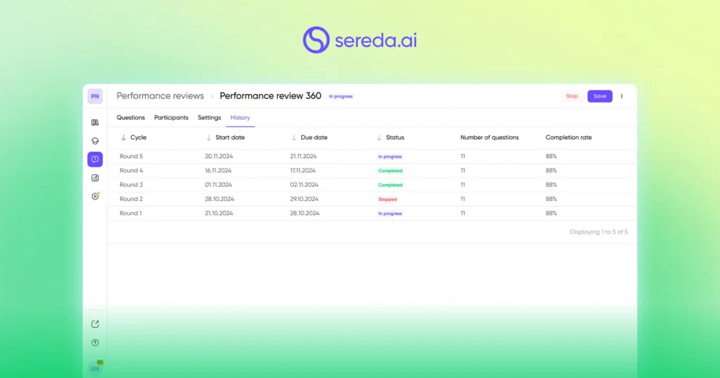 Feedback a 360 gradi con Sereda.ai