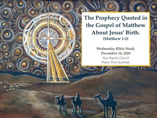 The Prophecy Quoted in the Gospel of Matthew About Jesus' Birth