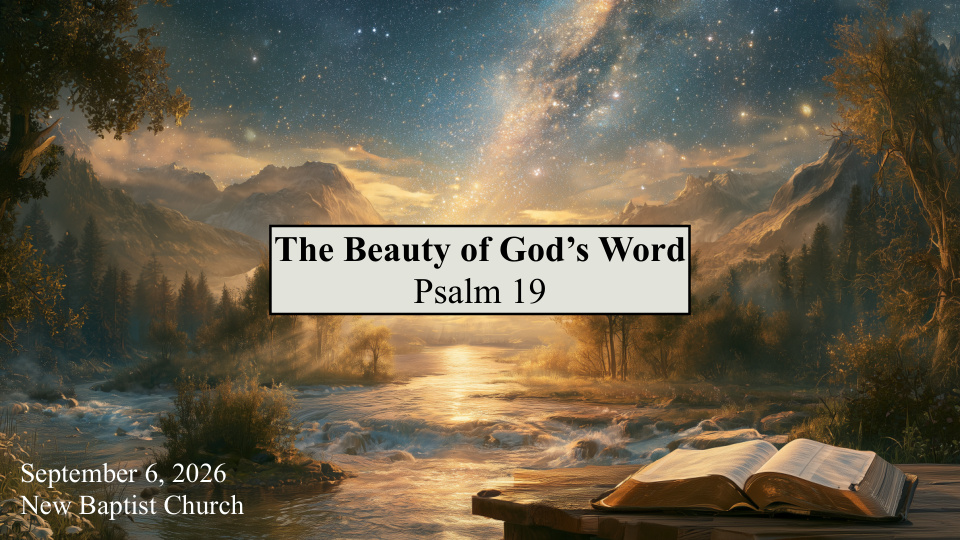 The Beauty of God's Word