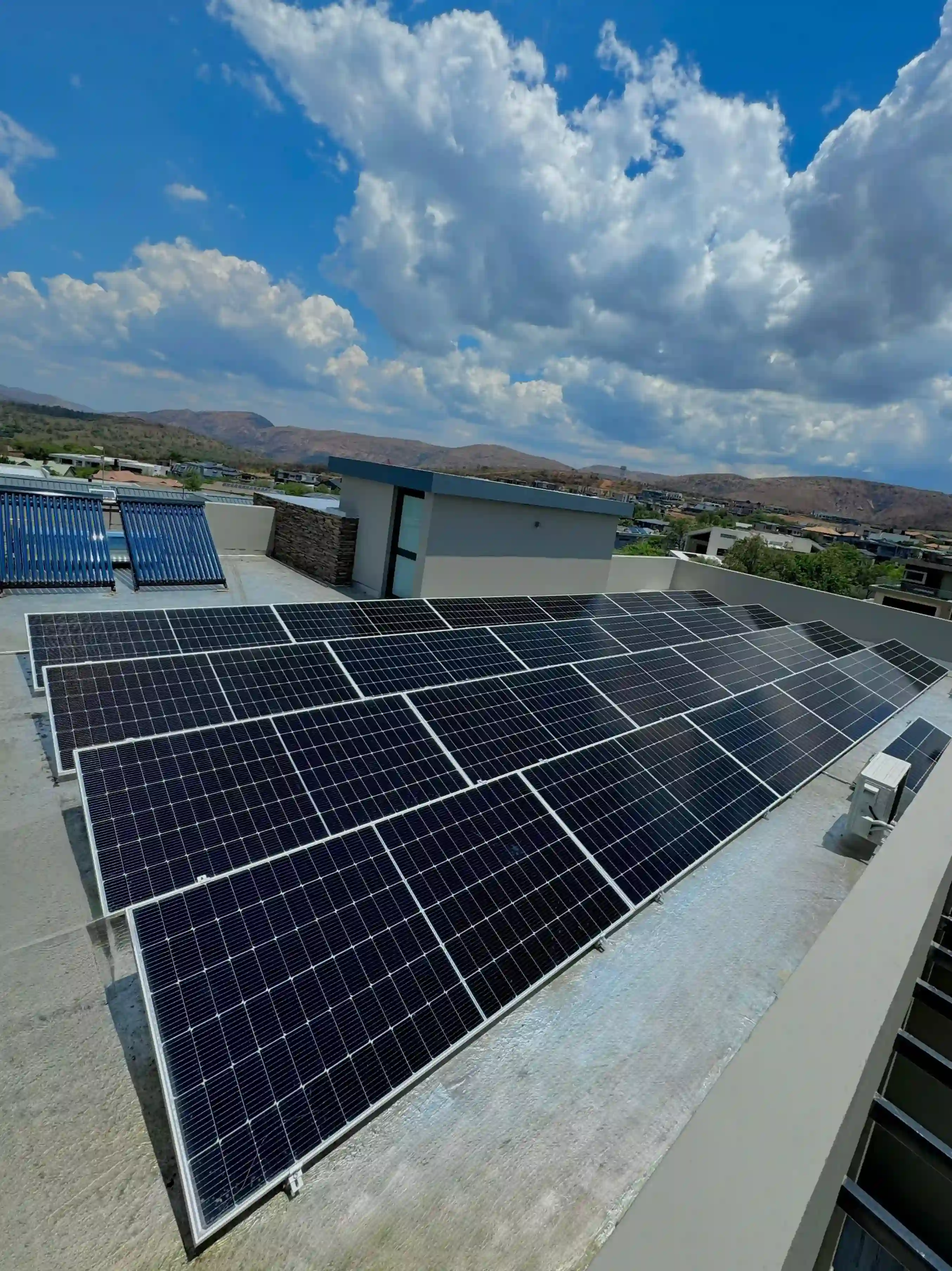 Solar panel roof installation