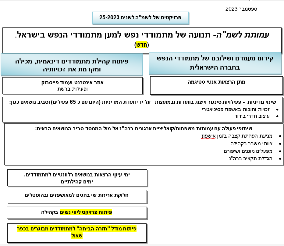 פרוייקטים לשמה