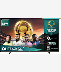 Hisense Q6Q 75 Inch QLED VIDAA Smart LED Television - Resolution (Horiz x Vert): 3840X2160, Image refresh freq