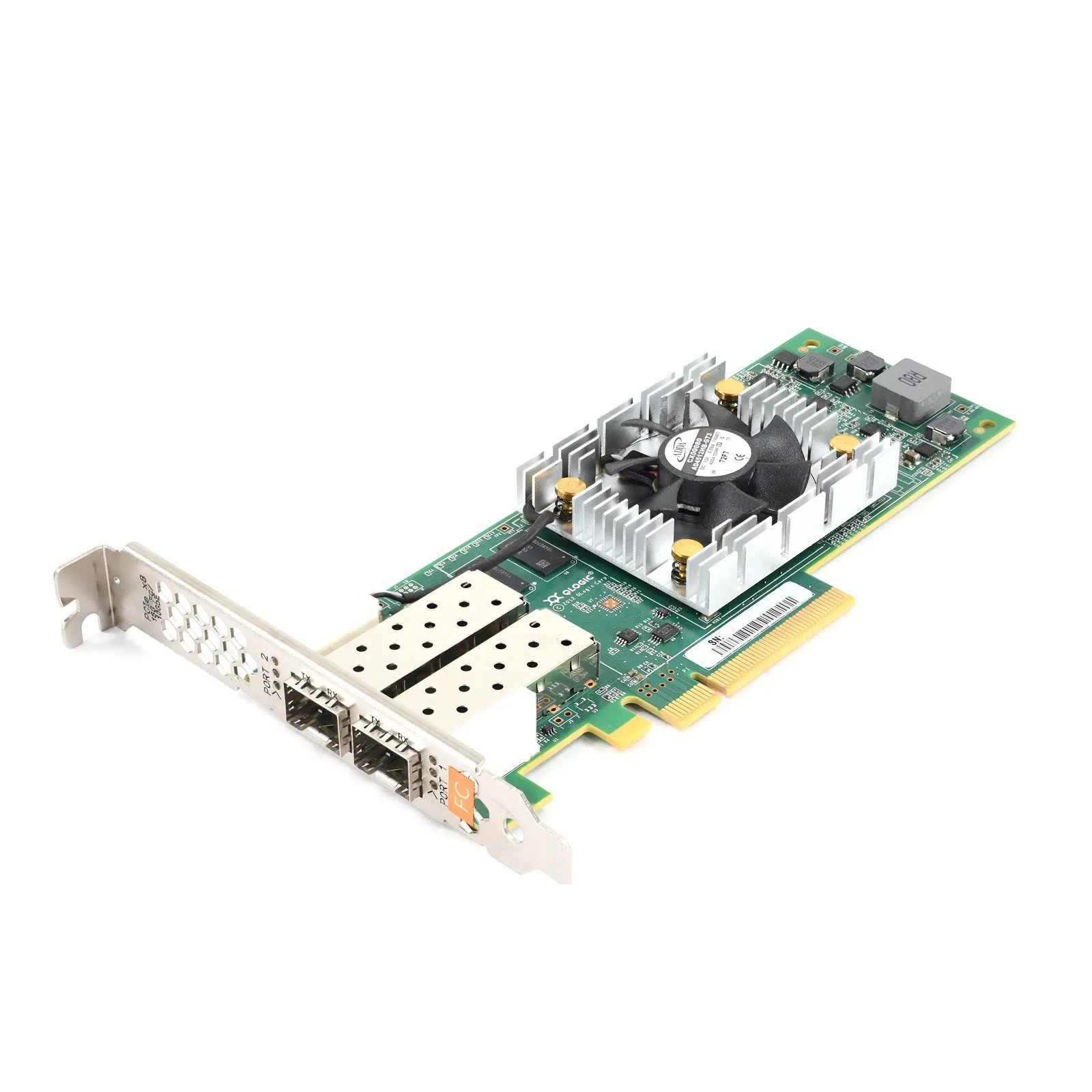 Qlogic QLE2672 Dual-Port 16GB Fibre Channel FC PCIe 3.0 x8 NIC Full Height Brckt