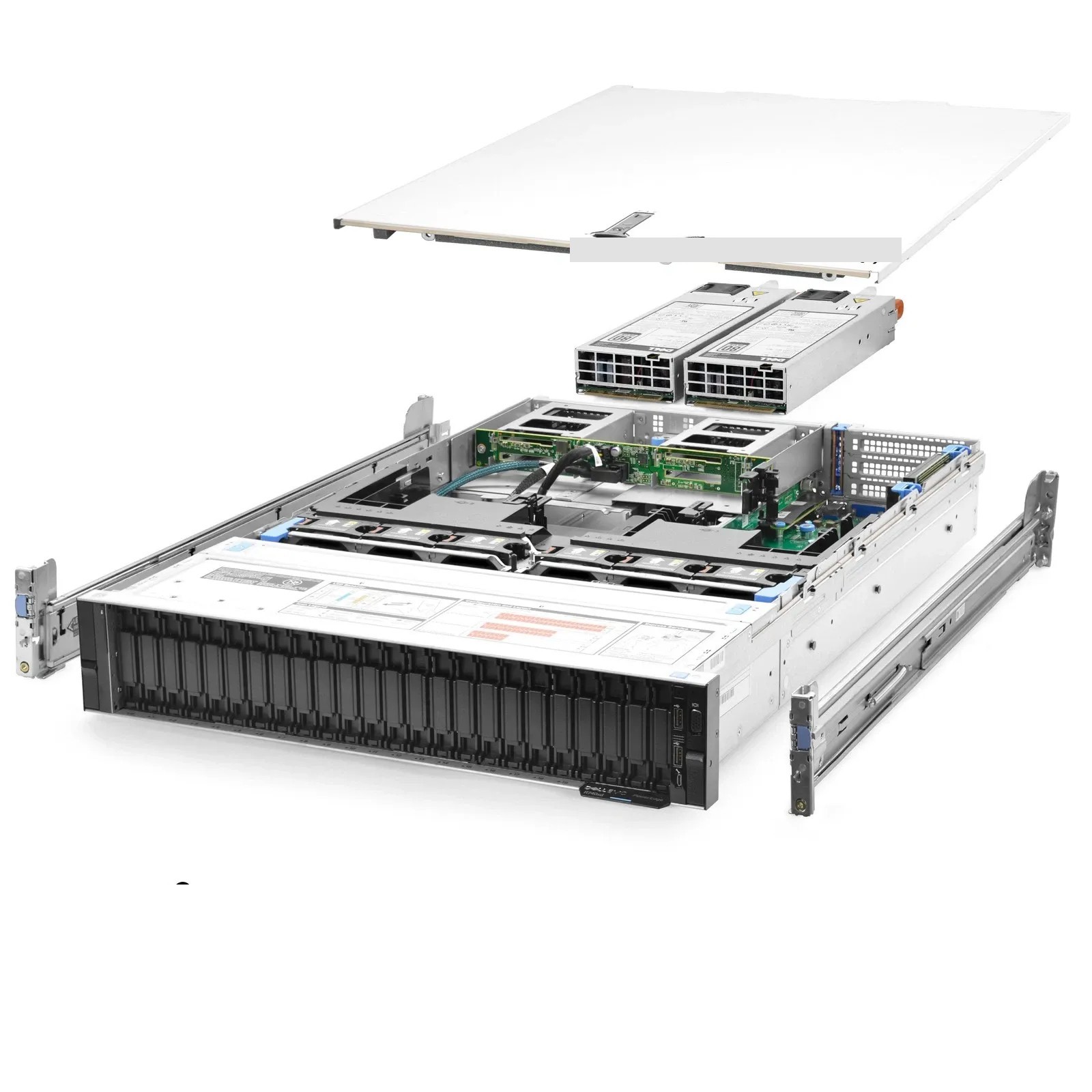 Dell PowerEdge R740xd Server 24B SFF 2.10Ghz 32-Core 256GB RAM + 29TB HDDs Rails