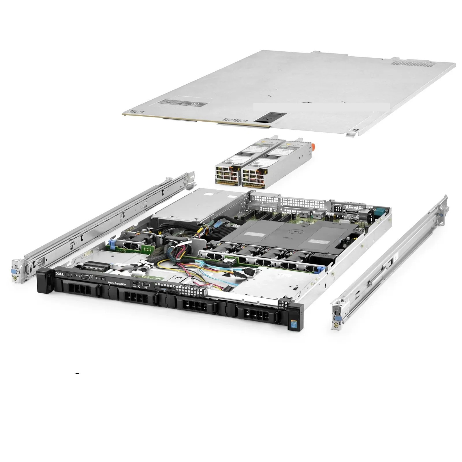 Dell PowerEdge R430 Server 4B LFF SAS + 2B SSD 3.00Ghz 8-Core 16GB RAM + Rails