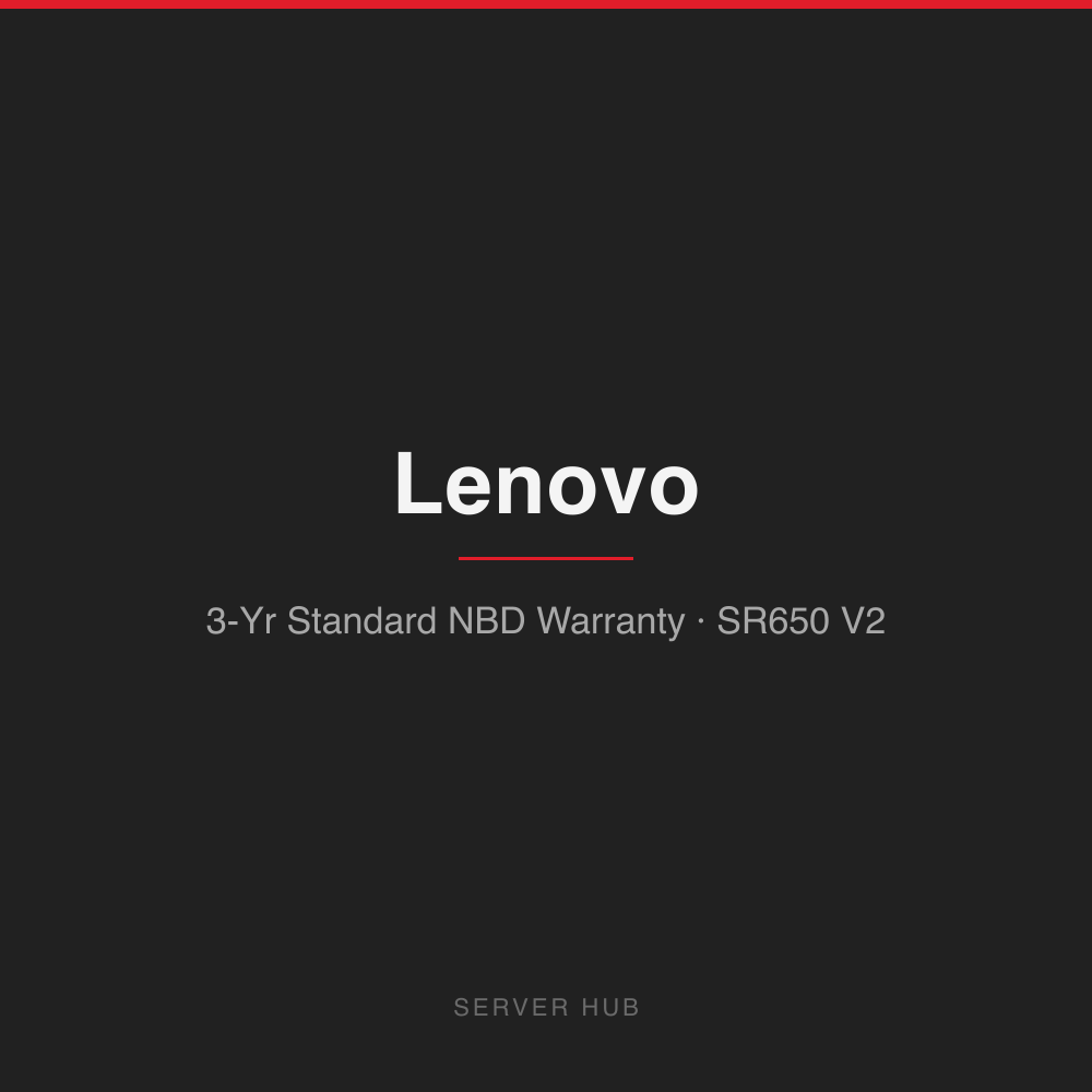 Lenovo 3-Year Standard Next Business Day Response Warranty for SR650 V2 Server