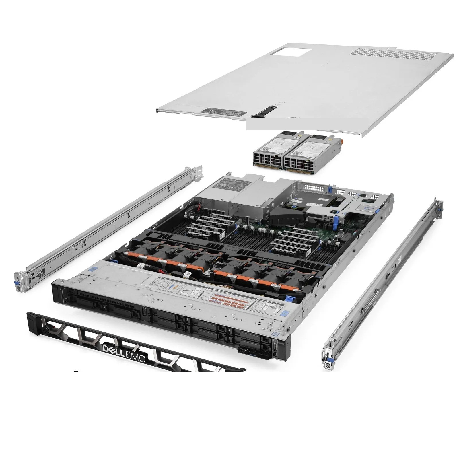 Dell PowerEdge R640 Server 8-Bay SFF 3.60Ghz 8-Core 32GB RAM + 3.0TB HDDs Rails