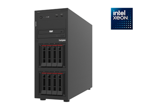 Lenovo ThinkSystem ST250 V3 Tower Server Xeon E-2434 16GB DDR5 4TB HDD