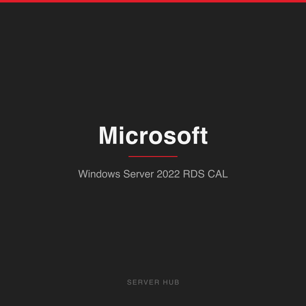 Lenovo Windows Server 2022 Remote Desktop Services Client Access Licence (1 User)