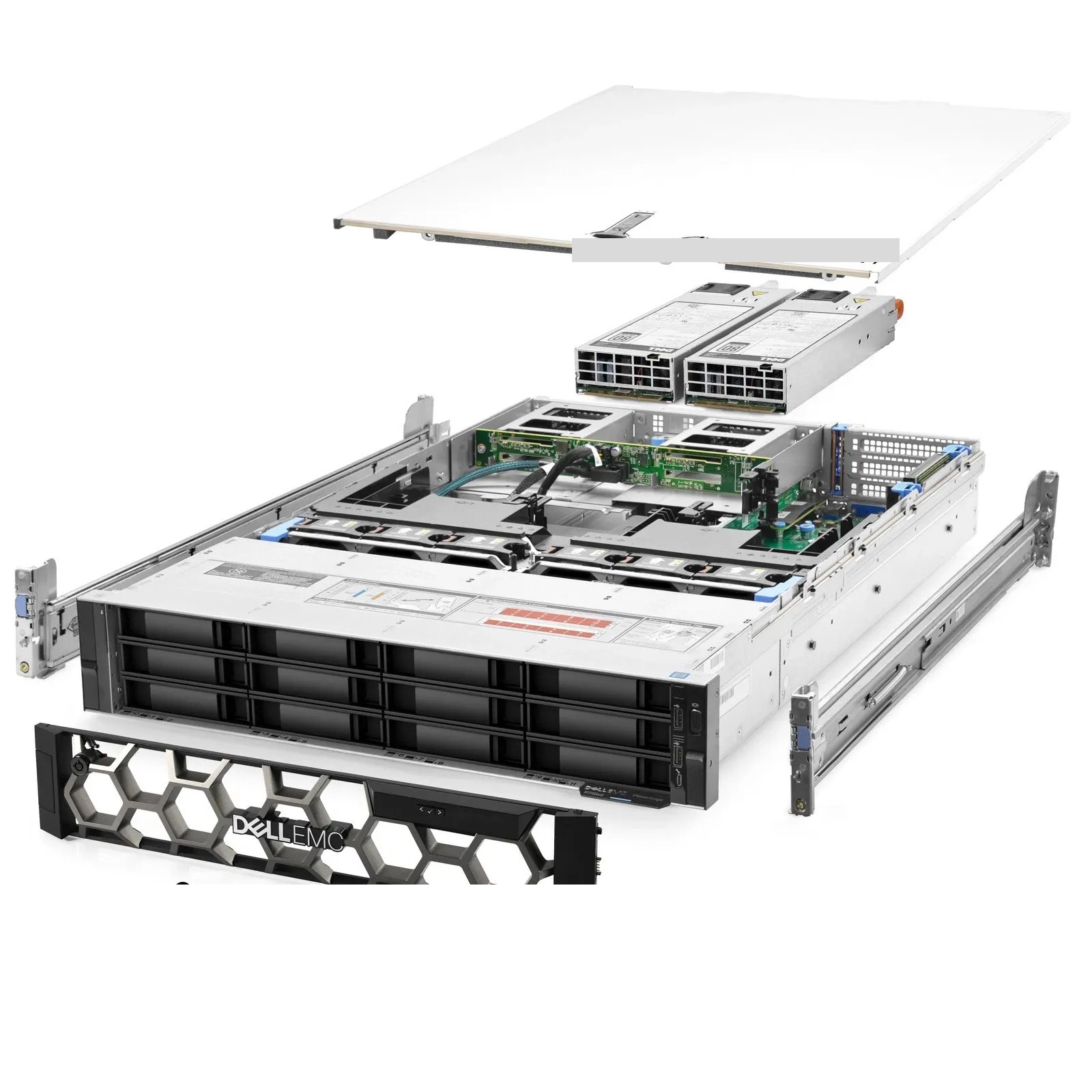 Dell PowerEdge R740xd Server 12B LFF 2.10Ghz 48-Core 16GB RAM +14x Caddies Rails