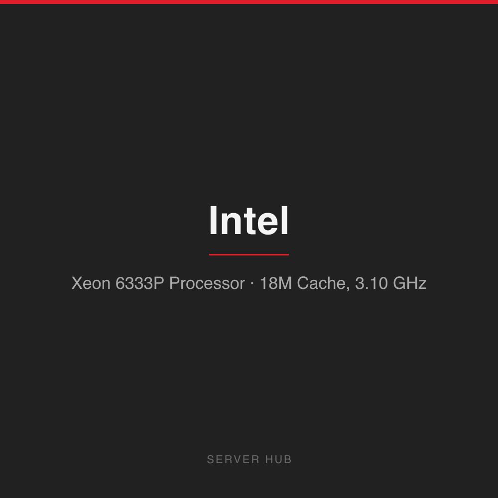 Intel® Xeon® 6333P Processor (18M Cache