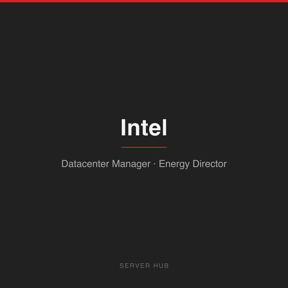 Intel Datacenter Manager Energy Director Console 25-Pack with 3-Year Support