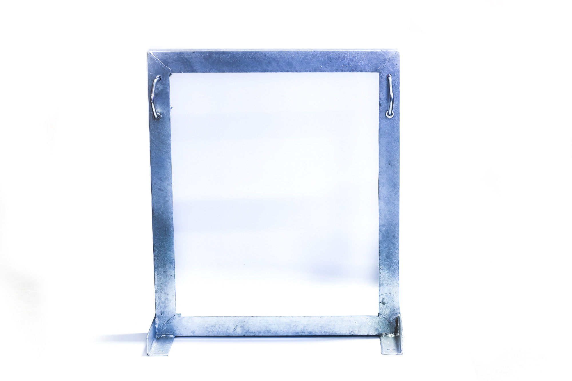 Square Wall Mount Bracket Offset Two Clamp Galvanised