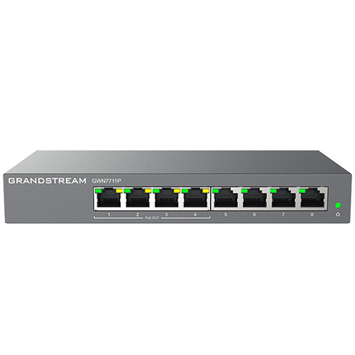 Grandstream Enterprise 8 port Lite Cloud Managed GbE PoE Switch