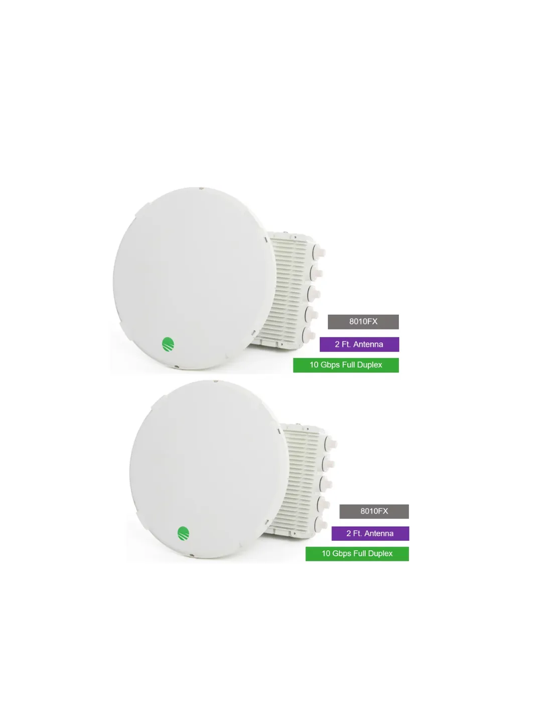 Siklu E-Band (80GHz) Complete PTP link FDD 10Gbps, 2ft EXT. Antennas