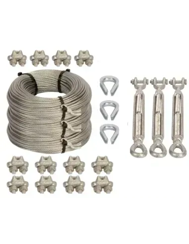 Heavy-duty Lattice Mast - 21m Guy rope kit