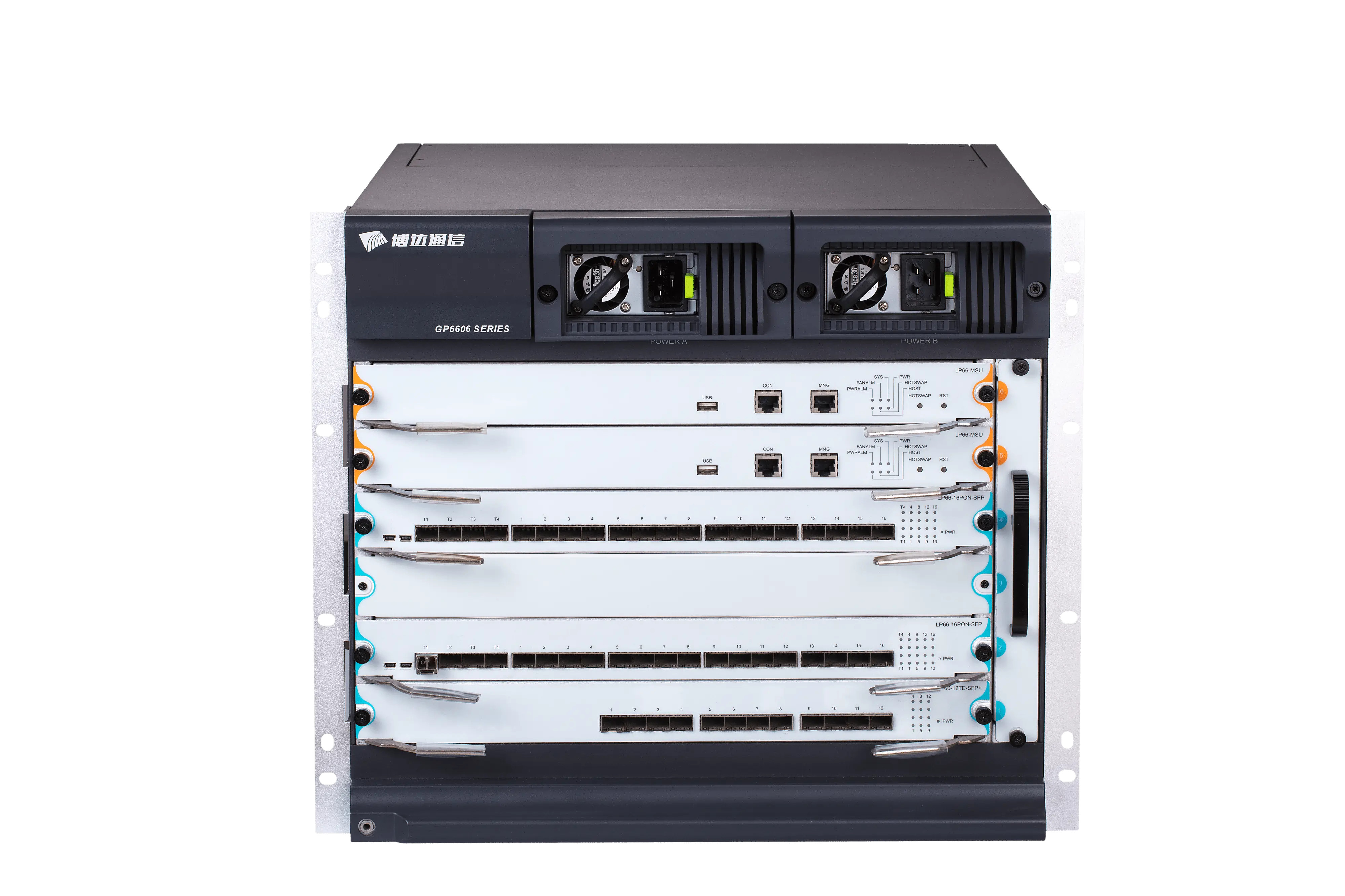 BDCOM GPON OLT chassis, 6 Expansion Slots