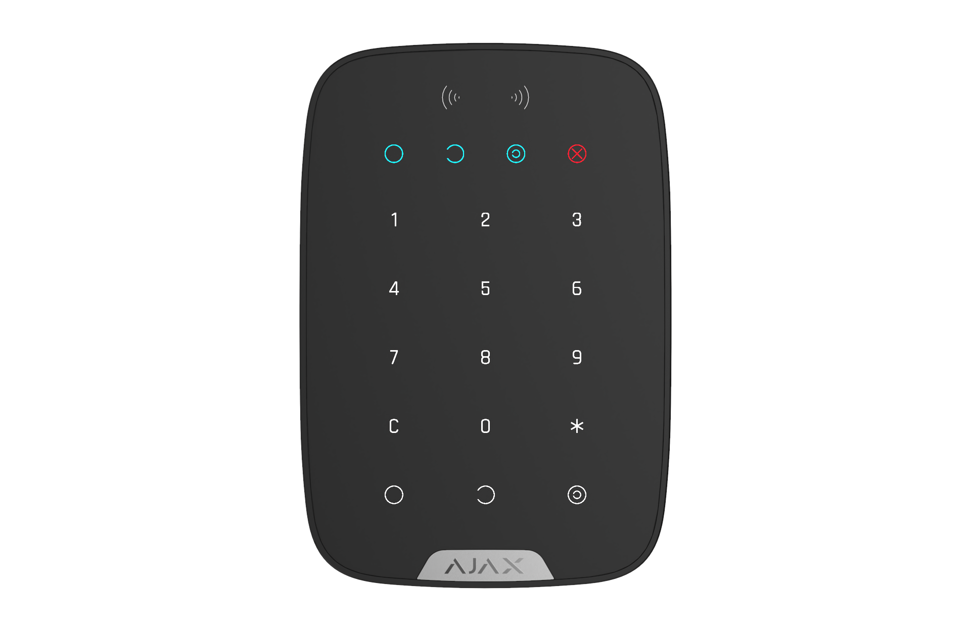 AJAX Security - Keypad Plus Jeweller, Wireless Black Indoor Keypad