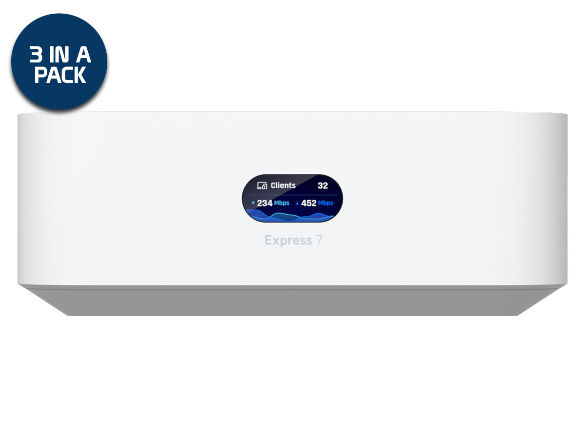 Ubiquiti UniFi Express WiFi 7 Tri-Band 10Gbps Cloud Gateway 3pk