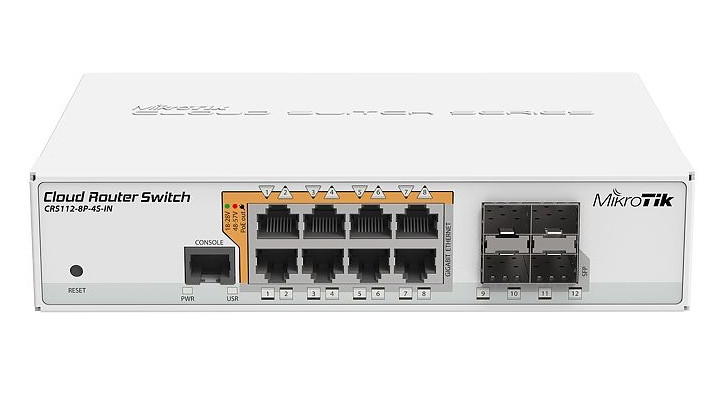 MikroTik Cloud Router Switch 8 Port PoE 4SFP