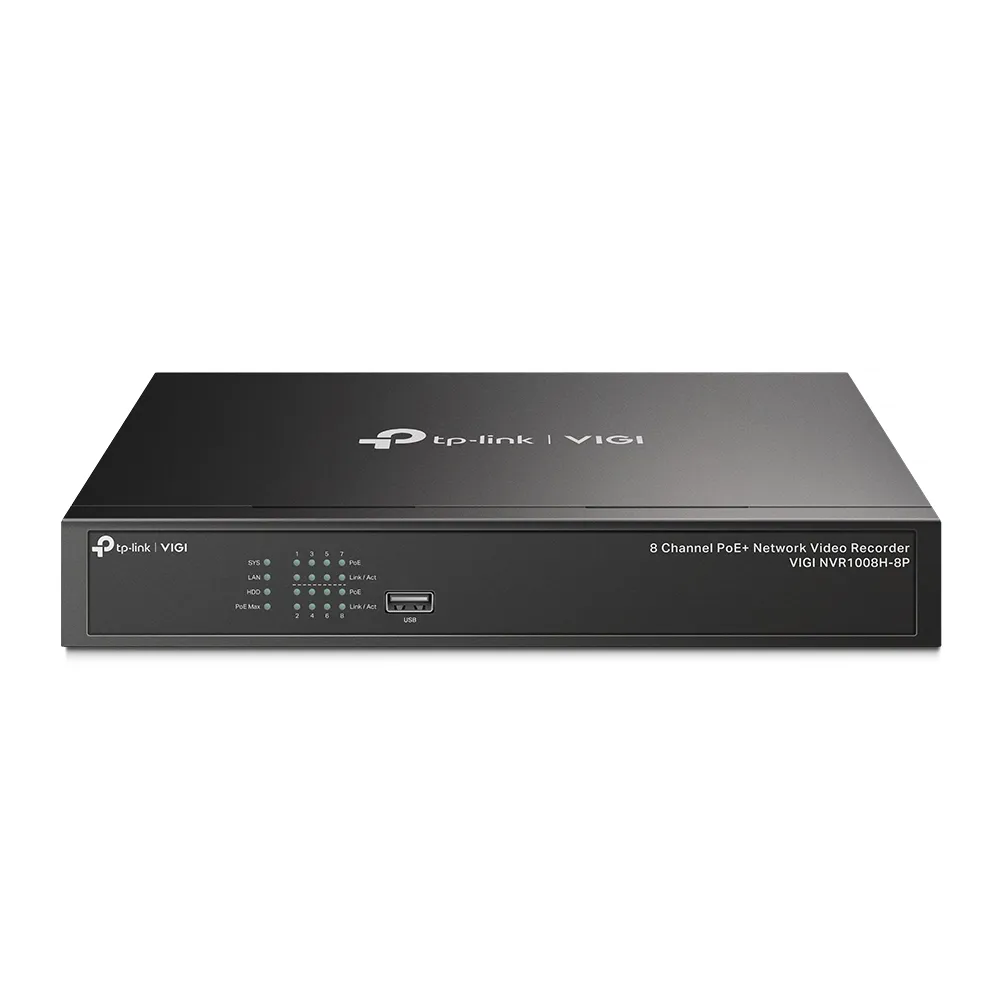 TP-Link VIGI NVR1008H 8-Channel 8MP PoE+ NVR