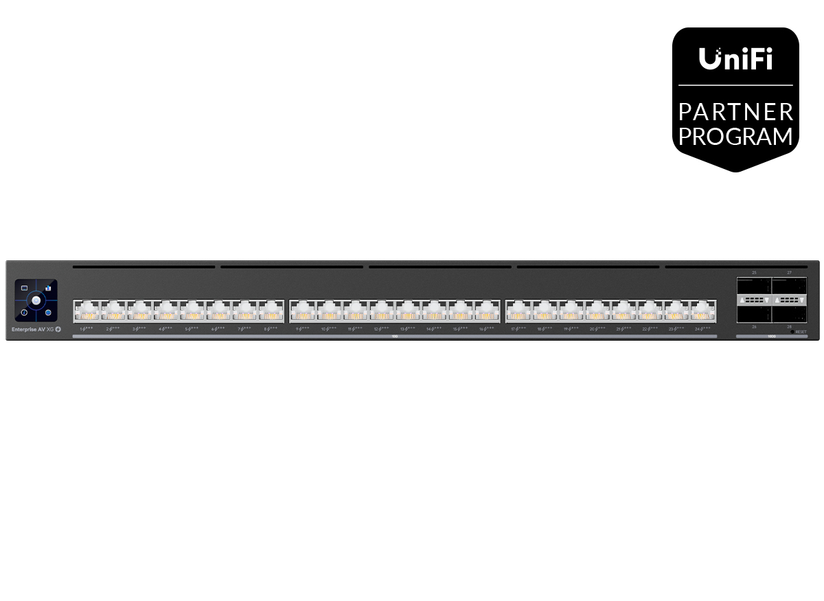 Ubiquiti UniFi Enterprise Audio/Video XG 24 Port PoE Switch
