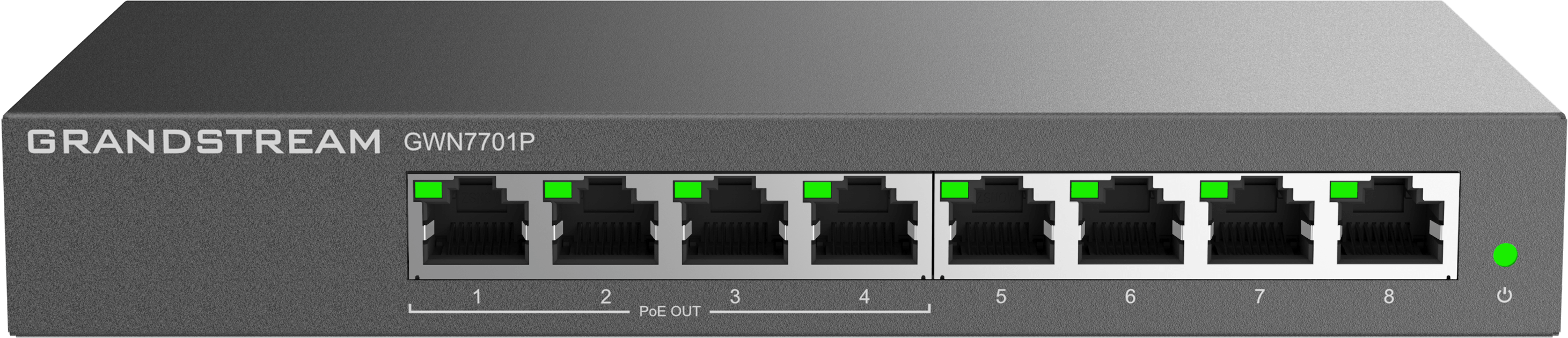 Grandstream Enterprise 8 port Unmanaged GbE PoE Switch 60W