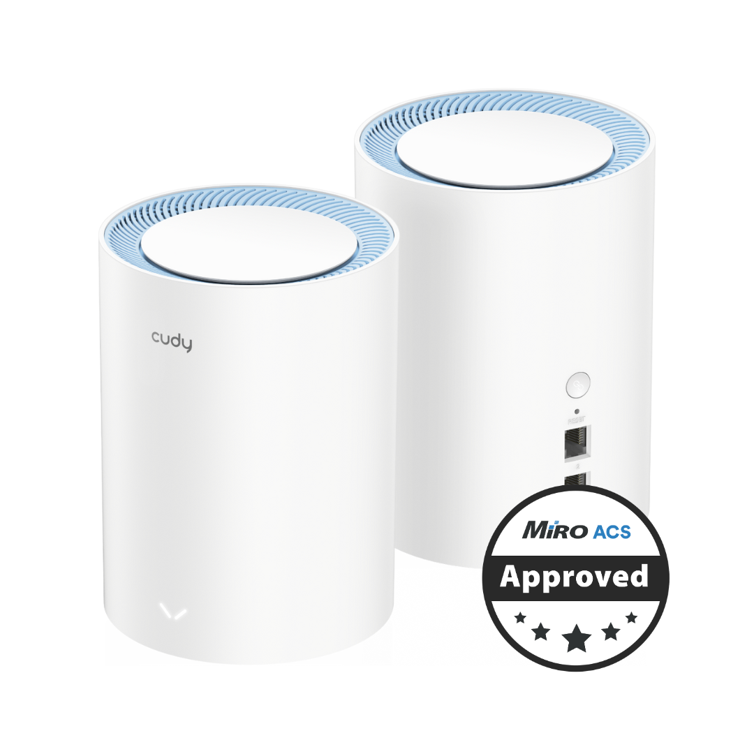 Cudy Dual Band 1200Mbps WiFi 5 Fast Ethernet Mesh 2 Pack