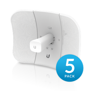 Ubiquiti UISP airMAX LiteBeam 5AC 23dBi Radio 5-Pack Includes POE Injector