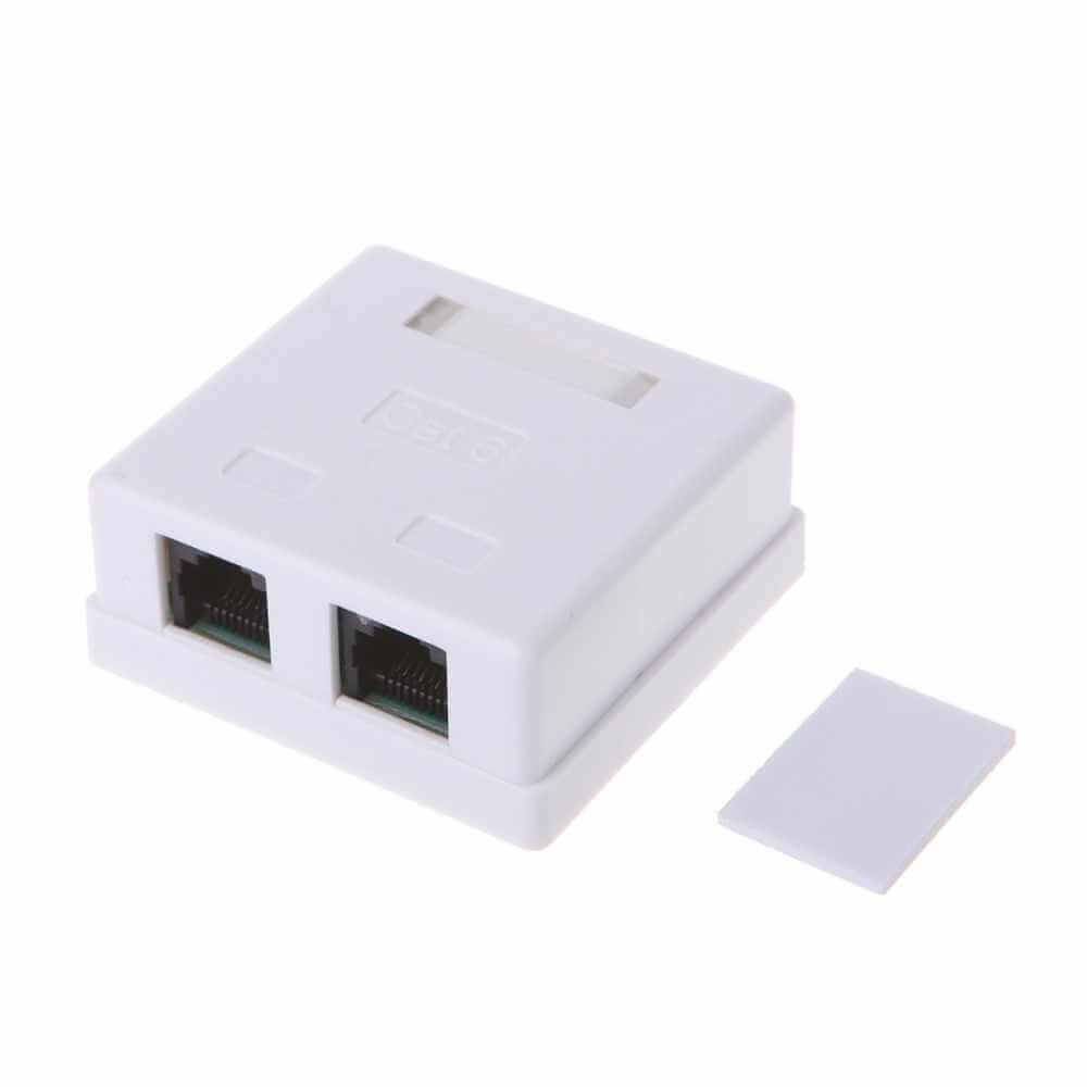 Acconet CAT6 Dual RJ45 Wall Box